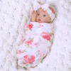 Paradise Galleries Newborn Baby Doll 16 Inch Reborn Preemie, Swaddlers: Rose Petal, Safety Tested For 3+, 4-Piece Set