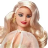 Barbie 13" Signature 2023 Holiday Collector Doll With Golden Gown And Blonde Hair