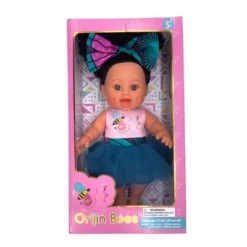 Orijin Bees Natural Puffy 12" Baby Bee Doll - Black Hair With Brown Eyes -Barbie Store GUEST 7d90b073 8b73 4be8 858f b53b8af90355