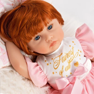 Paradise Galleries Reborn Toddler - Once Upon A Princess, 20 Inch Made In GentleTouch Vinyl, Red Hair, 6-Piece Realistic Baby Doll Gift Set 8 Paradise Galleries Reborn Toddler - Once Upon A Princess, 20 Inch Made In GentleTouch Vinyl, Red Hair, 6-Piece Realistic Baby Doll Gift Set - Image 8