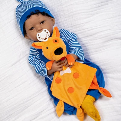 Paradise Galleries Realistic Toddler Boy Doll - Puppy Pal, 7-Piece Reborn Doll Gift Set With Magnetic Pacifier 1 Paradise Galleries Realistic Toddler Boy Doll - Puppy Pal, 7-Piece Reborn Doll Gift Set With Magnetic Pacifier