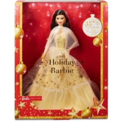 Barbie 13" Signature 2023 Holiday Collector Doll With Golden Gown And Black Hair -Barbie Store GUEST 820335d7 0beb 425a b42f e0417550d40c