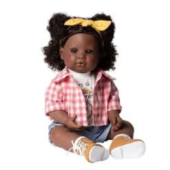 Adora Realistic Black Baby Doll Happy Camper Toddler Doll - 20 Inch, Soft CuddleMe Vinyl, Black Hair, Brown Eyes -Barbie Store GUEST 8266a672 3b8b 42ae 8c8f 632be7b99440