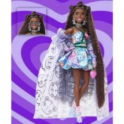 Barbie Superior Fashionista Runway Doll In Teddy-Print Gown With Long Fringe Hair -Barbie Store GUEST 834cf865 90da 4d6b a7e1 62920aa260c9