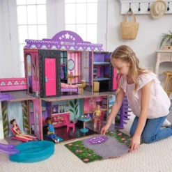 KidKraft 2-in-1 Wooden Hotel & Waterslide Dollhouse -Barbie Store GUEST 843d1c8c 5f5b 425a 8bf4 5764227e3a25