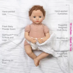 Paradise Galleries Realistic Newborn Doll - Forever Yours Trust, 7-Piece Reborn Doll Gift Set With Magnetic Pacifier -Barbie Store GUEST 84acf193 ea73 4d46 8a5e fb6fa6b7b607