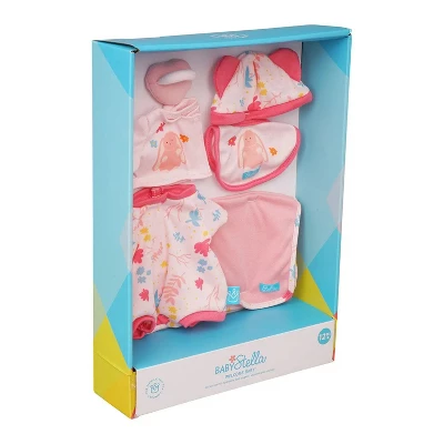 Manhattan Toy Baby Stella Welcome Baby 6 Piece Bringing Home Baby Doll Set With Hat, Bib, Onesie, Cardigan, Magnetic Pacifier And Blanket 2 Manhattan Toy Baby Stella Welcome Baby 6 Piece Bringing Home Baby Doll Set With Hat, Bib, Onesie, Cardigan, Magnetic Pacifier And Blanket - Image 2