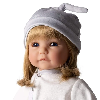 Adora Realistic Baby Doll Little Lamb Toddler Doll - 20 Inch, Soft CuddleMe Vinyl, Blonde Hair, Blue Eyes 2 Adora Realistic Baby Doll Little Lamb Toddler Doll - 20 Inch, Soft CuddleMe Vinyl, Blonde Hair, Blue Eyes - Image 2