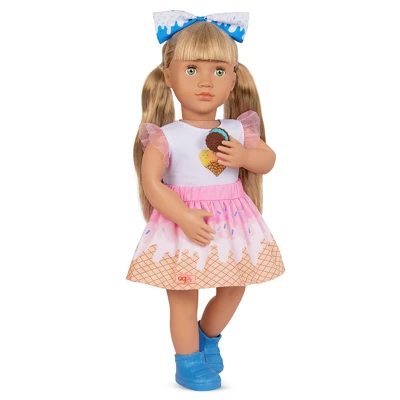 Our Generation Lorelei & Storybook Posable 18" Ice Cream Doll 4 Our Generation Lorelei & Storybook Posable 18" Ice Cream Doll - Image 4