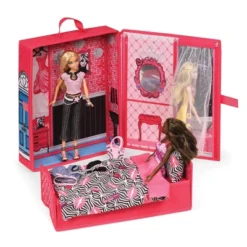 Home & Go Dollhouse Playset Travel & Storage Case With Bed/Bedding For 12" Fashion Dolls - Pink -Barbie Store GUEST 89a27c89 ae23 4a90 b9b0 0bfc66c50a55