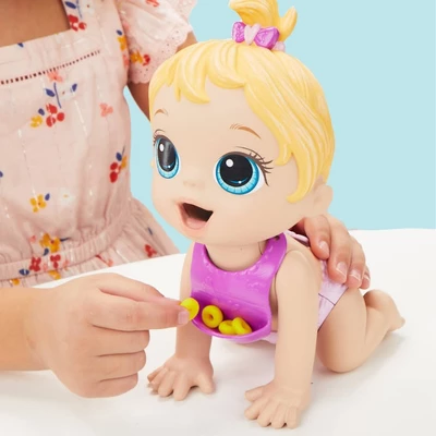 Baby Alive Lil Snacks Baby Doll - Blonde Hair 8 Baby Alive Lil Snacks Baby Doll - Blonde Hair - Image 8