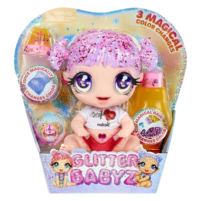 MGA Glitter Babyz Melody Highnote Baby Doll With 3 Magical Color Changes 4 MGA Glitter Babyz Melody Highnote Baby Doll With 3 Magical Color Changes - Image 4