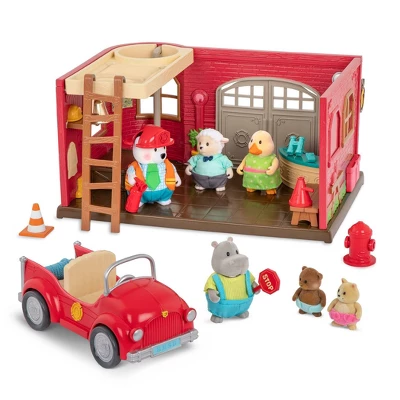 Li'l Woodzeez Honeysuckle Safety Department – 16pc Toy Fire Station Playset 3 Li'l Woodzeez Honeysuckle Safety Department – 16pc Toy Fire Station Playset - Image 3