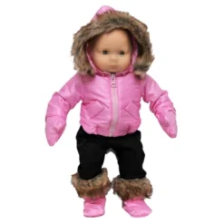 The Queen's Treasures 15 Inch Baby Doll Clothes Complete Pink Snow Suit -Barbie Store GUEST 921f1f11 7111 4065 8235 841140b454c2