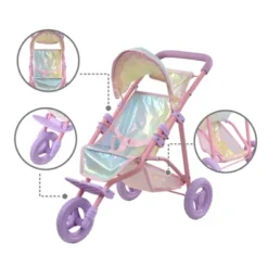 Olivia's Little World Baby Doll Jogging Stroller Buggy Iridescent Color OL-00016 17 Olivia's Little World Baby Doll Jogging Stroller Buggy Iridescent Color OL-00016 -Barbie Store GUEST 94533775 e64b 4c28 8b0d 4b30f8a21528