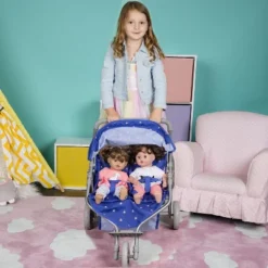 Adora Baby Doll Stroller, Starry Night Stroller Twin Jogger Stroller, Fits Dolls Up To 16 Inches -Barbie Store GUEST 95ea35d4 796d 42e8 ac27 7770e230e21f