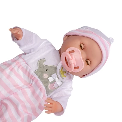 JC Toys Berenguer Boutique 10 Piece Gift Set Pink 15" Realistic Soft Body Baby Doll - Open/Close Eyes 5 JC Toys Berenguer Boutique 10 Piece Gift Set Pink 15" Realistic Soft Body Baby Doll - Open/Close Eyes - Image 5