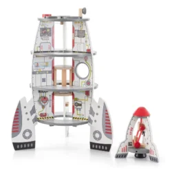Hape Multi Level 4 Tier 37 Piece Wooden Discovery Spaceship Center Kids Activity Play Set With Multiple Rooms And Accessories -Barbie Store GUEST 96508565 7563 4933 a428 bfbbc612ed14
