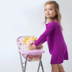 Manhattan Toy Baby Stella Blissful Blooms High Chair First Baby Doll Play Set For 15" Dolls -Barbie Store GUEST 978710e4 32ed 441b 8f10 5064fe612a50