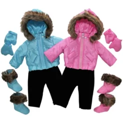 The Queen's Treasures 15" Baby Doll Clothes Set Of Two Winter Outerwear -Barbie Store GUEST 97ebfe4a e3d8 4acf 872c af6f73379960