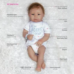 Paradise Galleries Silicone Vinyl Reborn Baby Boy, 20 Inch Newborn Baby Bundles: All The Ladies Love Me, 7-Piece Ensemble -Barbie Store GUEST 97fb9dd7 dc11 4176 bd19 44fc99057d73