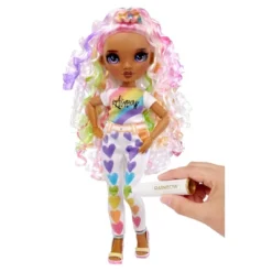 Rainbow High Color & Create DIY Fashion Doll - Purple Eyes/Curly Hair -Barbie Store GUEST 981bd218 efb6 4690 af7f ae0871bd1f8f