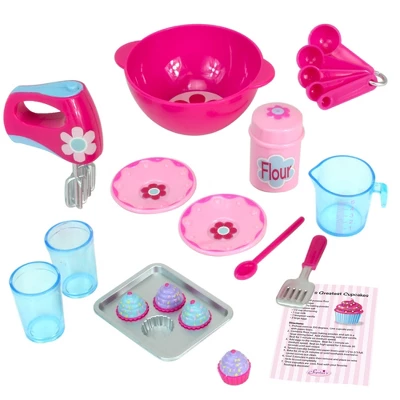 Sophia’s Baking Accessories And Apron Set For 18" Dolls, Pink 1 Sophia’s Baking Accessories And Apron Set For 18" Dolls, Pink