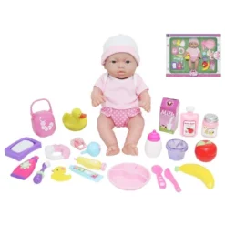 JC Toys Deluxe La Newborn 12" Doll All Vinyl Nursery 25 Piece Gift Set -Barbie Store GUEST 9c593ad9 50a5 4c87 b361 9e1d2271434d