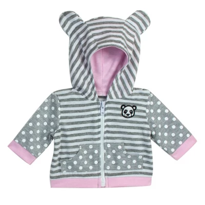 Sophia's - 15" Doll - Panda Bear Hooded Sweatshirt, Tunic & Polka Dot Leggings - Light Pink 5 Sophia's - 15" Doll - Panda Bear Hooded Sweatshirt, Tunic & Polka Dot Leggings - Light Pink - Image 5