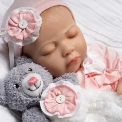 Paradise Galleries Reborn Baby Doll With Magnetic Pacifier, Buttons & Bows, 21 Inch Sleeping Girl In Softtouch Vinyl & Weighted Body, 8-Piece Gift Set -Barbie Store GUEST a0b76612 71f3 4112 a80b cf85a32f8e85