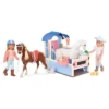 Glitter Girls Milla & Milkyway Poseable 14" Equestrian Doll & Horse Stable Bundle