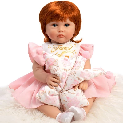 Paradise Galleries Reborn Toddler - Once Upon A Princess, 20 Inch Made In GentleTouch Vinyl, Red Hair, 6-Piece Realistic Baby Doll Gift Set 2 Paradise Galleries Reborn Toddler - Once Upon A Princess, 20 Inch Made In GentleTouch Vinyl, Red Hair, 6-Piece Realistic Baby Doll Gift Set - Image 2