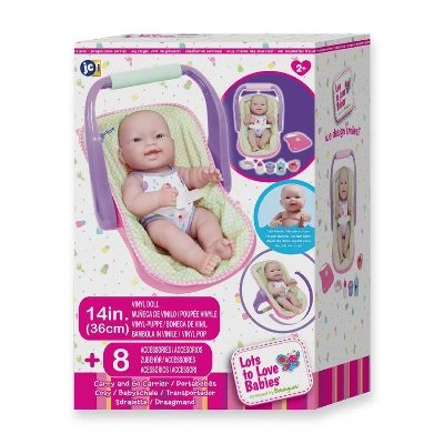 JC Toys Lots To Love 14" Baby Doll With Carrier 6 JC Toys Lots To Love 14" Baby Doll With Carrier - Image 6