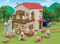 Calico Critters Red Roof Grand Mansion Gift Set, Dollhouse Playset With 3 Figures, Furniture, Vehicle And Accessories -Barbie Store GUEST a8689b22 cd23 4527 9b4c d9e79c793910