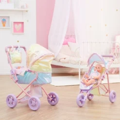 Olivia's Little World Baby Doll Stroller Buggy Pram Iridescent Color OL-00017 -Barbie Store GUEST a8e9e90b 8a17 47ee 9c87 8e7a9c77715e
