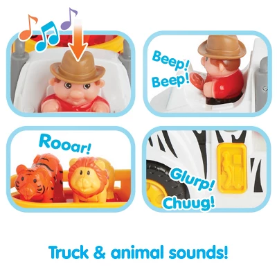 Kidoozie Animal Adventure Truck, Makes Animal Sounds, Includes 4 Poseable Animals, Promotes Language Skills, For Children 12 Months And Up 3 Kidoozie Animal Adventure Truck, Makes Animal Sounds, Includes 4 Poseable Animals, Promotes Language Skills, For Children 12 Months And Up - Image 3
