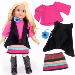 Sophia’s 9 Piece Winter Set For 18" Dolls, Blue/Black 9 Sophia’s 9 Piece Winter Set For 18" Dolls, Blue/Black -Barbie Store GUEST aa66886b 2dc3 400b 8e99 1a1fab925e85