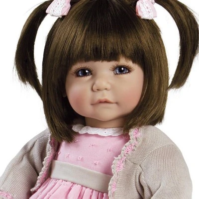 Adora Realistic Baby Doll Sweet Cheeks Toddler Doll - 20 Inch, Soft CuddleMe Vinyl, Brown Hair, Blue Eyes 4 Adora Realistic Baby Doll Sweet Cheeks Toddler Doll - 20 Inch, Soft CuddleMe Vinyl, Brown Hair, Blue Eyes - Image 4