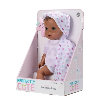 Perfectly Cute Bathtime Baby Doll - Brown Hair 3 Perfectly Cute Bathtime Baby Doll - Brown Hair - Image 3