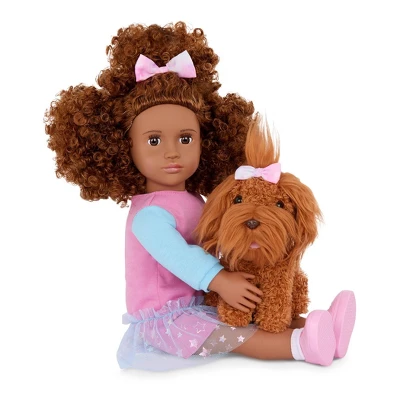 Our Generation Safie & Ginger 18" Doll & Pet Puppy Set 2 Our Generation Safie & Ginger 18" Doll & Pet Puppy Set - Image 2