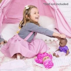 Adora Baby Doll Diaper Bag In Classic Pastel Pink, Diapers Fit 13 Inch Dolls -Barbie Store GUEST b2d94196 2072 4638 8c2a 39dc75c19d56