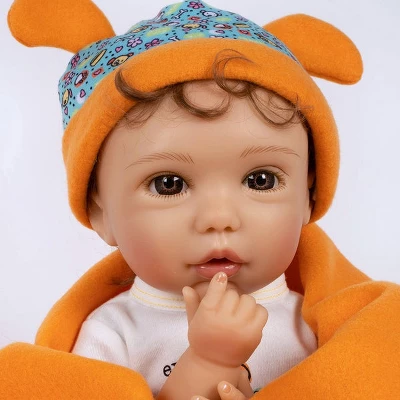Paradise Galleries Reborn Baby Doll Boy Puppy Love, Magnetic Pacifier, Rooted Hair, 19 Inch Doll Made In SoftTouch Vinyl 2 Paradise Galleries Reborn Baby Doll Boy Puppy Love, Magnetic Pacifier, Rooted Hair, 19 Inch Doll Made In SoftTouch Vinyl - Image 2