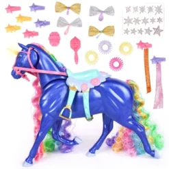 Glam-R-Ranch Midnight Rainbow - Rainbow Sparkle Unicorn With Hair Accessories -Barbie Store GUEST bd734c0a 61de 4381 978d c75bd1671b82