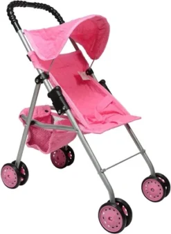 The New York Doll Collection Baby Doll Stroller - My First Toy Stroller For Kids -Barbie Store GUEST be80dbc7 2a29 4208 a072 acfed8c70f37