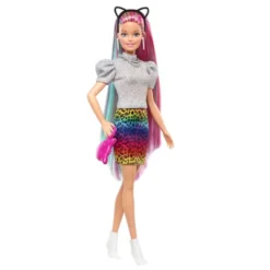 Barbie Leopard Rainbow Hair Doll - Rainbow Skirt -Barbie Store GUEST c21be626 d51a 48fc bf88 db337e23b650
