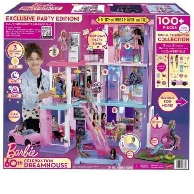 Barbie 60th Celebration Dream House Playset HCD51 1 Barbie 60th Celebration Dream House Playset HCD51