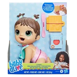 Baby Alive Lil Snacks Baby Doll - Brown Hair -Barbie Store GUEST c32f8140 a160 4fe9 aa0f 7d2c0a3894de
