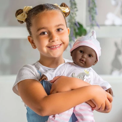JC Toys Berenguer Boutique - 10 Piece Gift Set With Pink 15" Realistic Soft Body Baby Doll - Open/Close Brown Eyes 2 JC Toys Berenguer Boutique - 10 Piece Gift Set With Pink 15" Realistic Soft Body Baby Doll - Open/Close Brown Eyes - Image 2