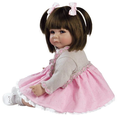 Adora Realistic Baby Doll Sweet Cheeks Toddler Doll - 20 Inch, Soft CuddleMe Vinyl, Brown Hair, Blue Eyes 2 Adora Realistic Baby Doll Sweet Cheeks Toddler Doll - 20 Inch, Soft CuddleMe Vinyl, Brown Hair, Blue Eyes - Image 2