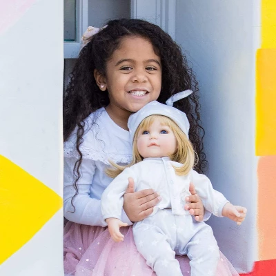 Adora Realistic Baby Doll Little Lamb Toddler Doll - 20 Inch, Soft CuddleMe Vinyl, Blonde Hair, Blue Eyes 5 Adora Realistic Baby Doll Little Lamb Toddler Doll - 20 Inch, Soft CuddleMe Vinyl, Blonde Hair, Blue Eyes - Image 5